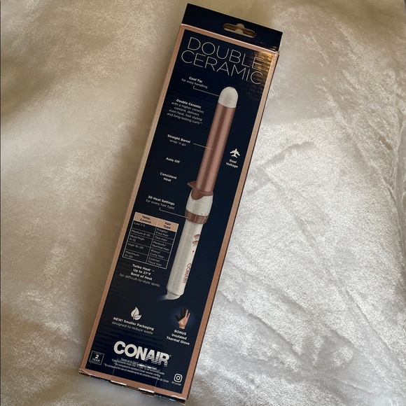 Conair Other - Conair Double Ceramic 1-Inch Curling Wand - Rose Gold New In Box